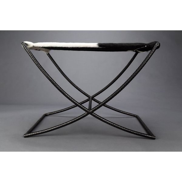 Cowhide folding online stool